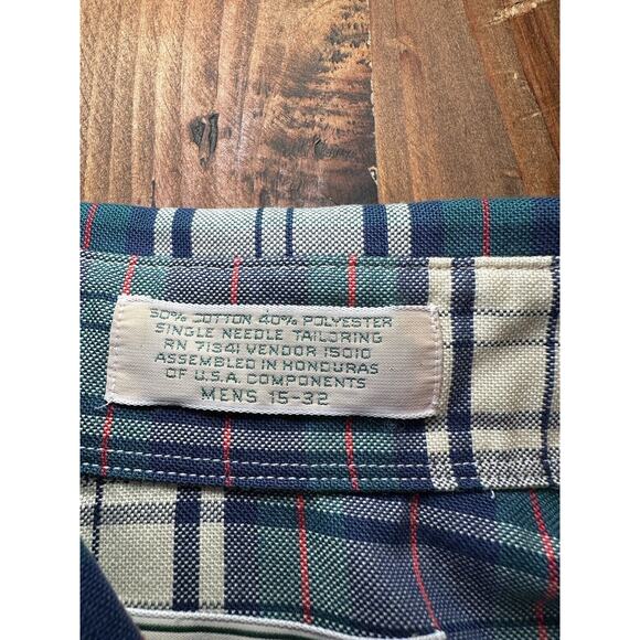 LL bean Men’s Flannel Button Up Shirt Plaid Size 15 - 32 - Picture 4 of 6